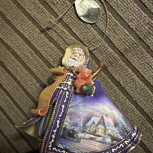 Heirloom Collection from Ashton Drake.Thomas Kinkade series Santa Claus Ornament